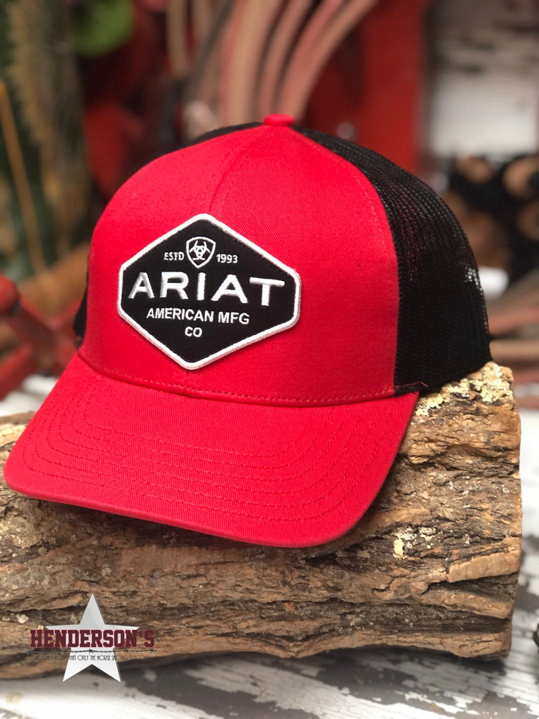 Ariat Ball Cap ~ Red & Black Ball Caps M & F WESTERN   