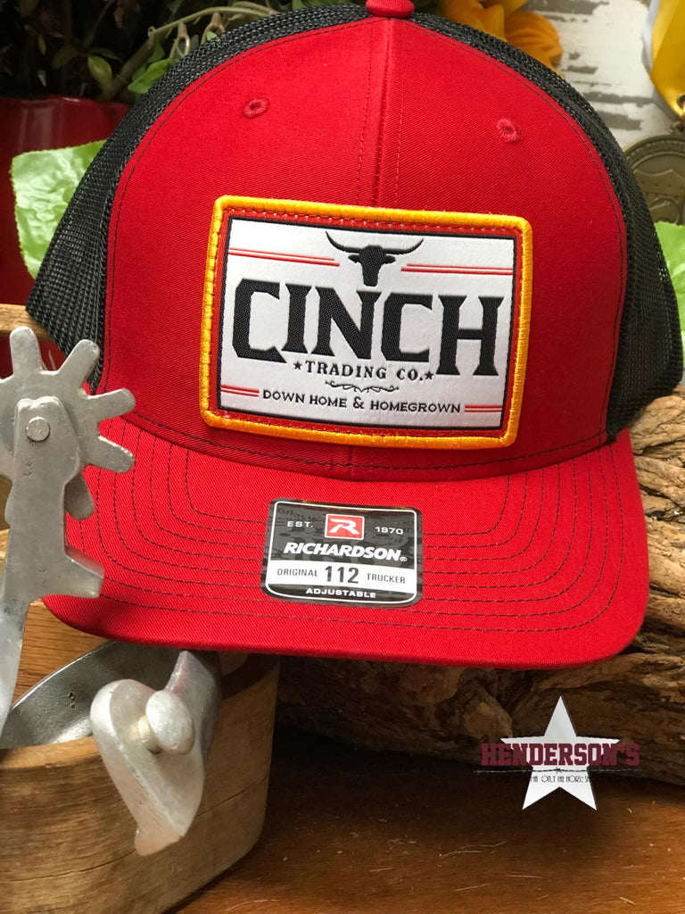 Cinch Ball Cap ~ Red - Henderson's Western Store