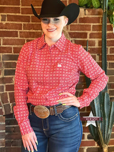 Load image into Gallery viewer, Ladies Cinch Arenaflex ~ Red Print - Henderson&#39;s Western Store