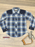 Boy's Retro Plaid Snap - Henderson's Western Store