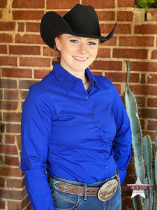 Load image into Gallery viewer, Solid Button Down Shirts ~ Royal Blue - Henderson&#39;s Western Store