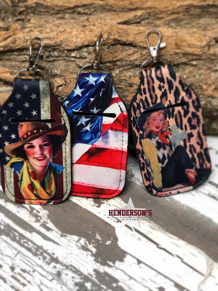 Hand Sanitizer Holder Accessories Cowgirl Junk Co.   