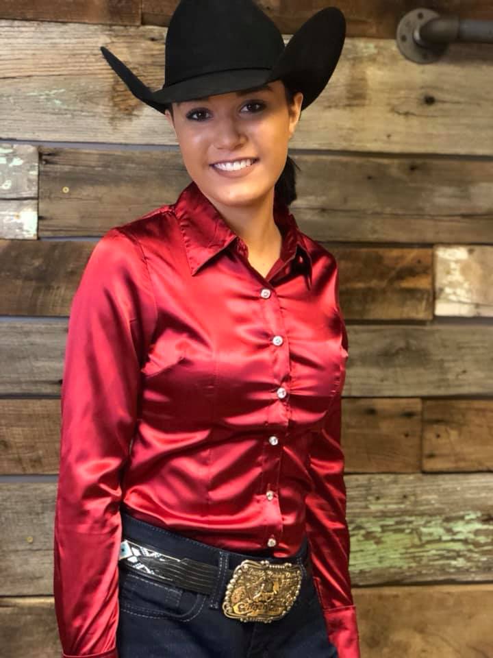 Silk Winning Show Shirt ~ Garnet Show Shirt Henderson's Western Store   