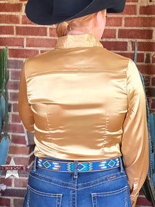 Load image into Gallery viewer, Silk Winning Show Shirt ~ Gold Show Shirt Henderson&#39;s Western Store   