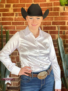 Silk Winning Show Shirt ~ White Show Shirt Henderson's Western Store   