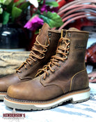 Silverado Steel Toe Boots ~ 8" Lace Up - Made in USA Men's Boots Abilene Boot Co   