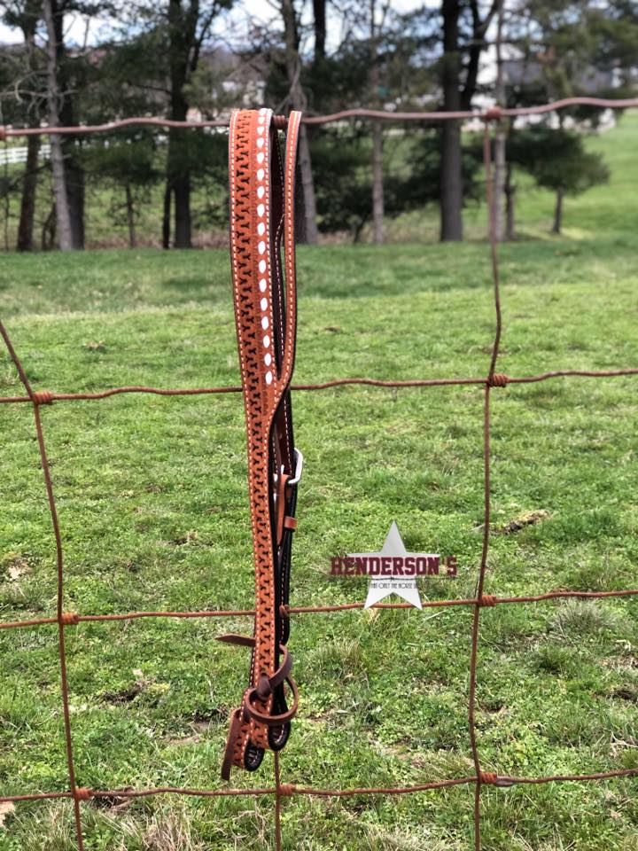 Slit Ear Headstall ~ Buckstitch ~ SH Collection Headstalls Henderson's Western   