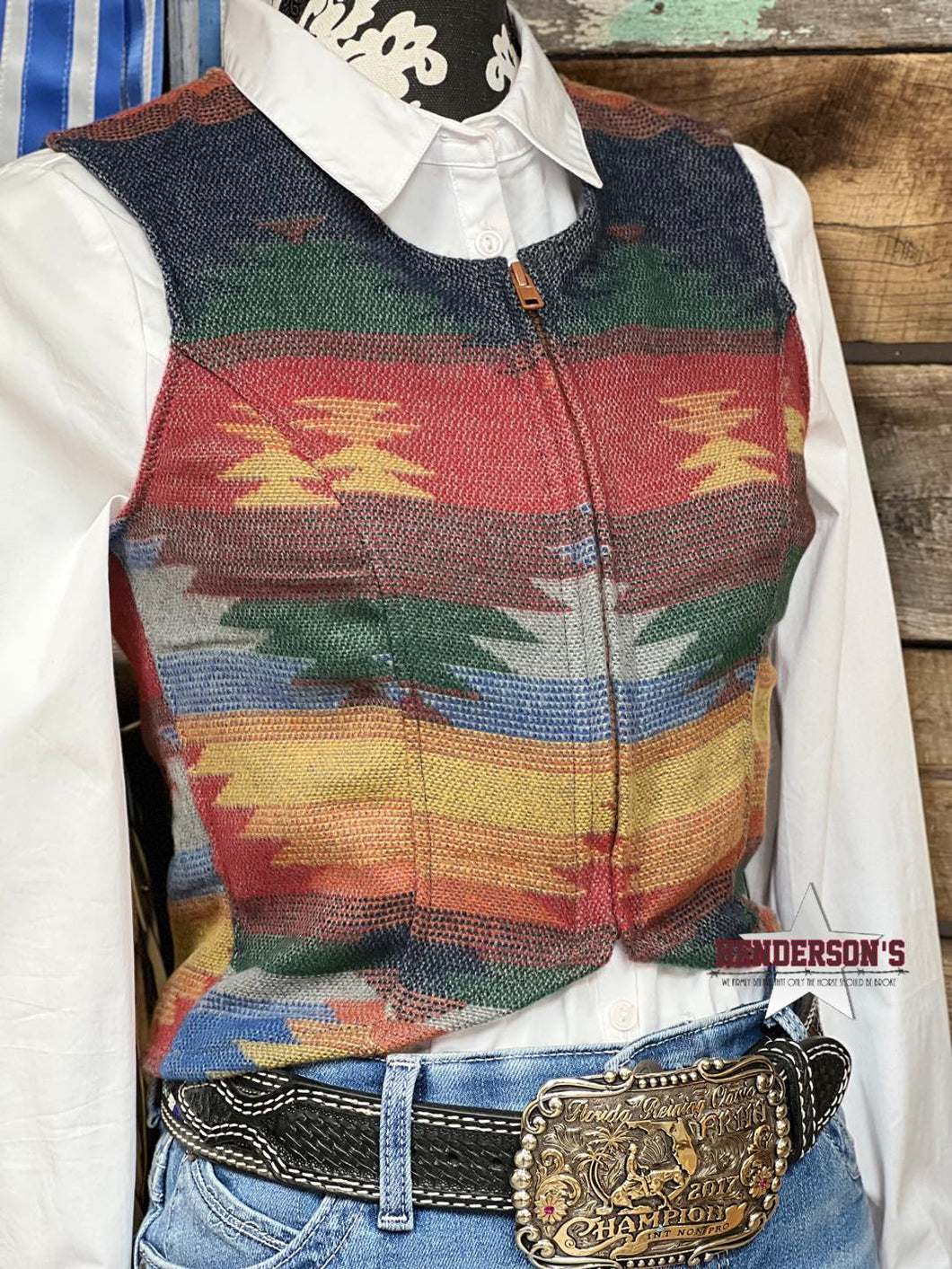 Wool Buckle Crop ~ Southwest - Henderson's Western Store