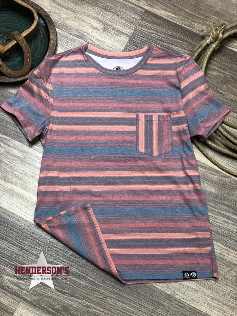 Dale Brisby Pocket Tee ~ Stripes - Henderson's Western Store