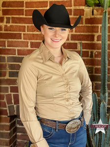 Load image into Gallery viewer, Solid Button Down Shirts ~ Tan - Henderson&#39;s Western Store