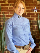 RHC Ladies Hunt Shirt ~ Tarene Blue - Henderson's Western Store