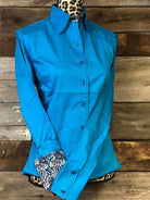 Buckstitch Show Shirt Show Shirt Royal Highness Turquoise 3 X-Large 