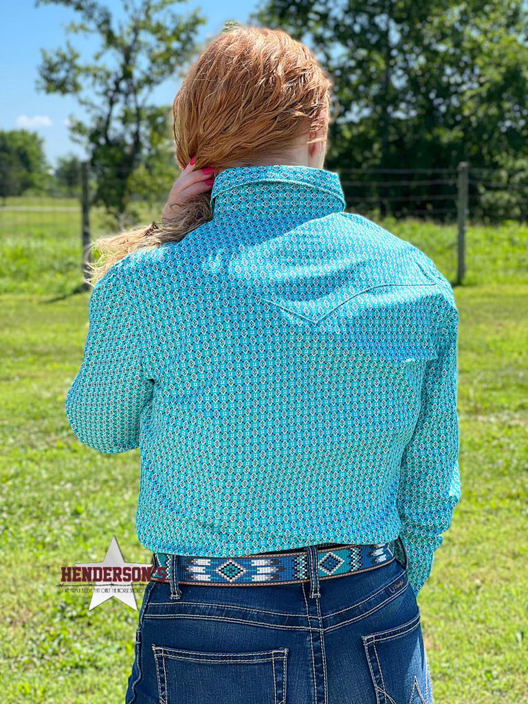 Rough Stock For Her - Turquoise Print - Henderson's Western Store