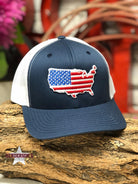 US Flag Cap ~ Navy Ball Caps Oil Field   