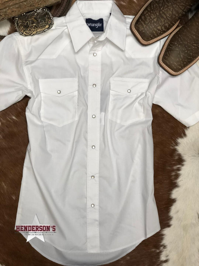 Men's Wrangler White Shirt Men's Shirts Wrangler   